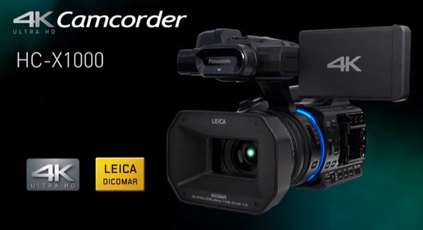HC-X1000 máy quay ghi hình chuẩn 4K